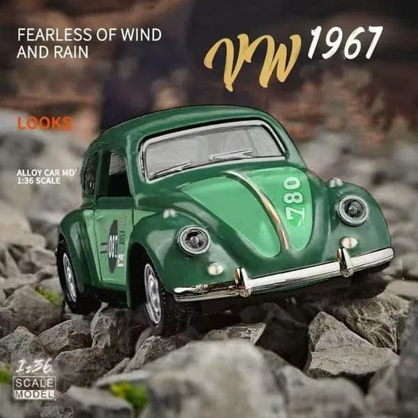 Коллекционная машинка металл модель Volkswagen Beetle Жук