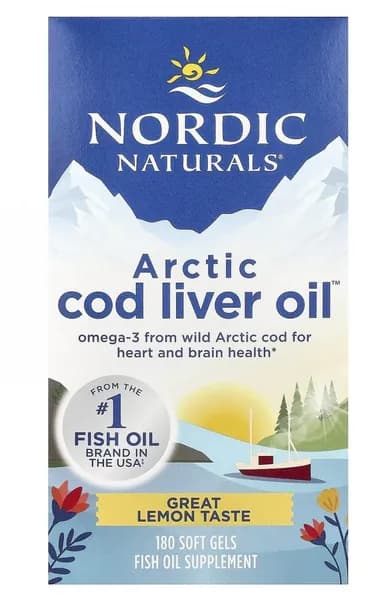 Nordic Naturals, Arctic Cod Liver Oil, масло печени арктической трески, вкус лимона, 90 таблеток