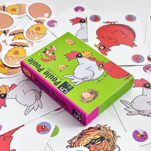 "Poule Poule"Интерактивная игра Детская головоломка Картовая игра Семейная вечеринка