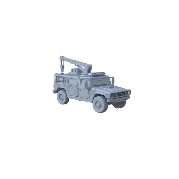 Сборная модель 1/350: 3D-печать тактического спасательного автомобиля, DIY военная модель для макетных сцен