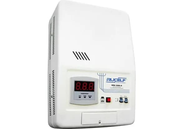 Стабилизатор напряжения Rucelf SRW-5000-D 5кВА белый