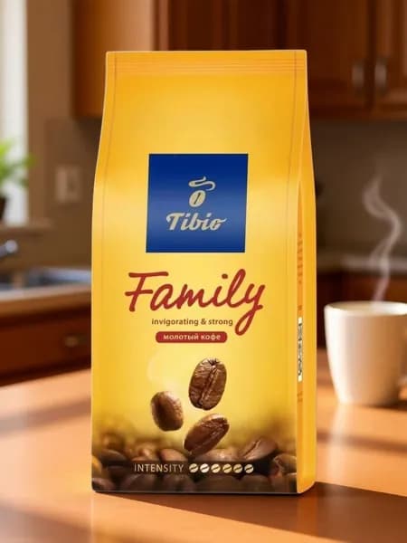 Кофе молотый Tibio Family, 200 г