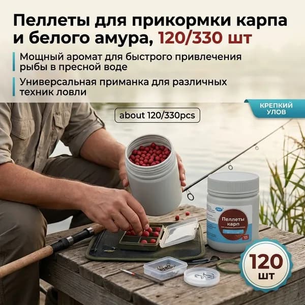 Универсальная прикормка для карпа, карася, леща и тилапии в гранулах