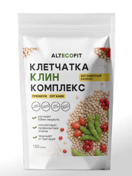 ALTECOFIT Клетчатка для похудения, псиллиум микрозелень, клин комплекс, 150 г