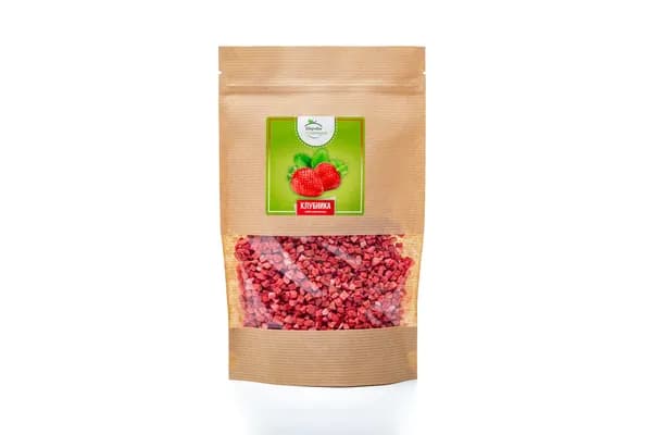 Клубника сублимированная, кусочки 5-5 мм, 25 гр.