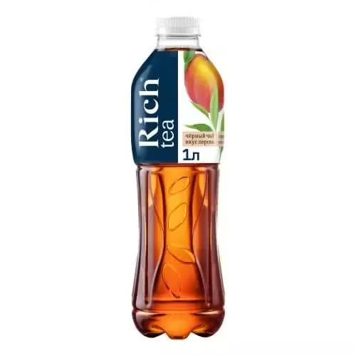 Холодный чай Rich чёрный персик 1 л
