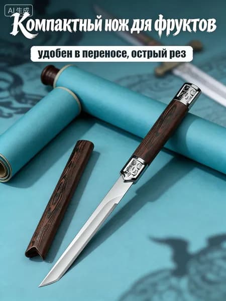 IKEA Нож для рыбы 1 предм. коричнево-красный