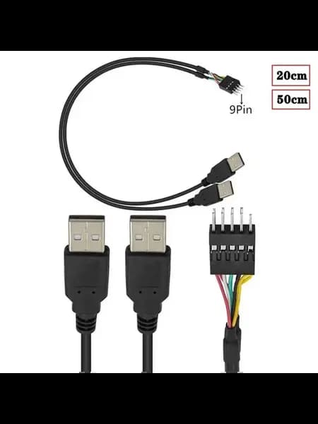 Кабель USB AM DuPont, 20 см, 0.2M