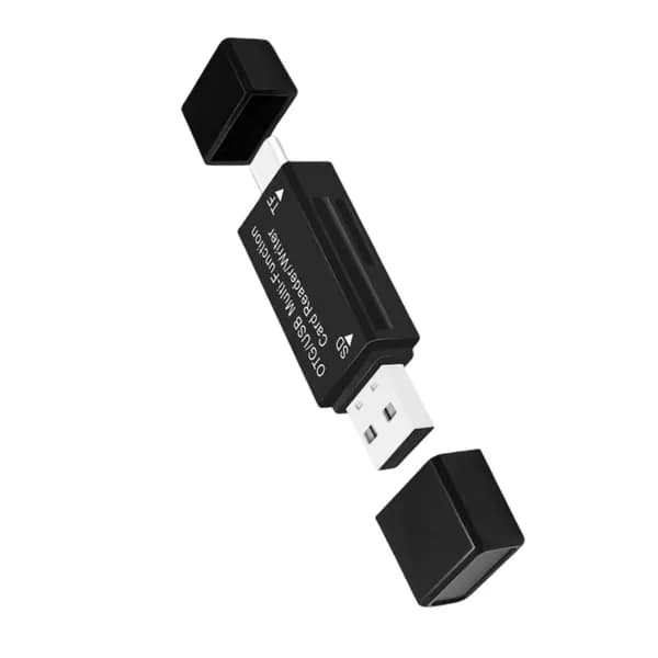 Двойной адаптер USB-C OTG для SDXC и TF-карт на различных устройствах