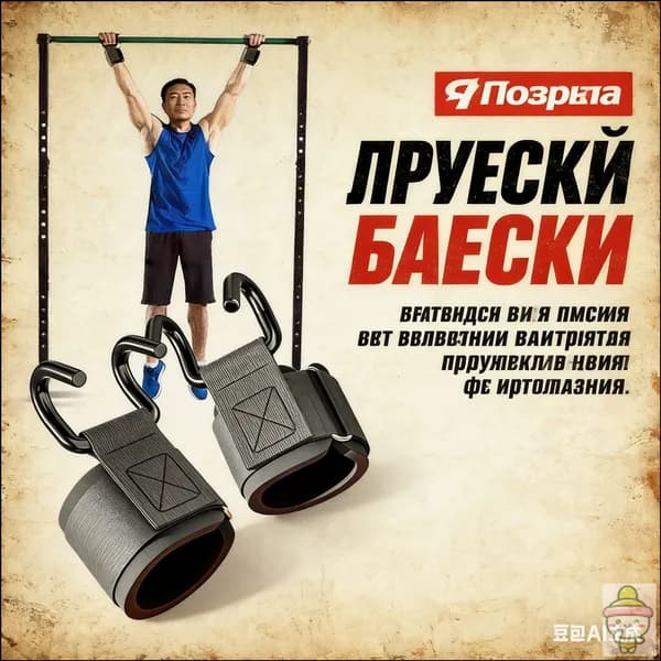 Крюки для турника, максимальный вес пользователя: 160 кг