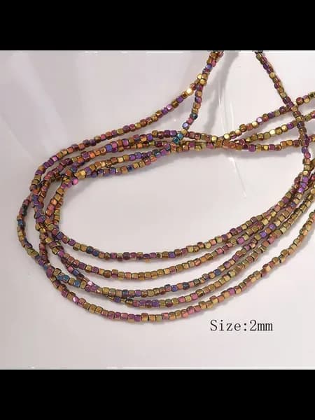 Бусины стеклянные 2 мм, 210 шт, цвет C