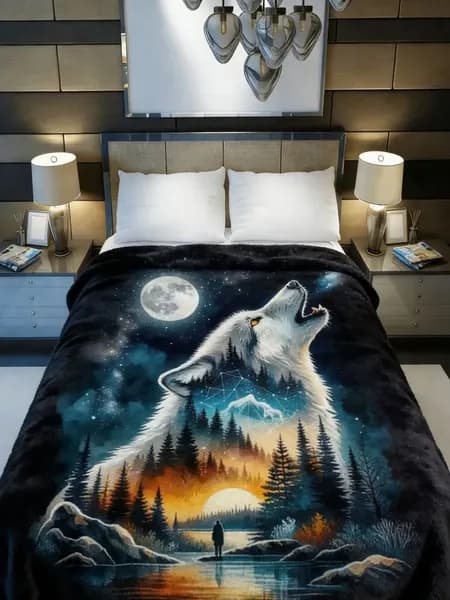Плед 150x100 см плюшевый геометрический коралловый