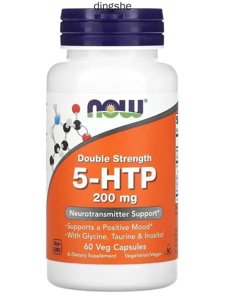 5 HTP 200 мг (гидрокситриптофан), ниацин, витамин В6 NOW 5-HTP 200 mg, 60 вегетарианских капсул