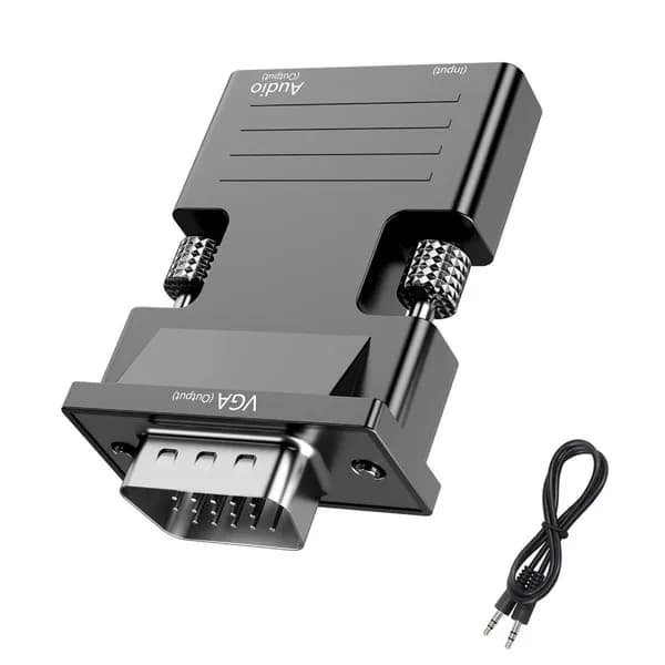 Преобразователь HDMI female в VGA male с аудиокабелем