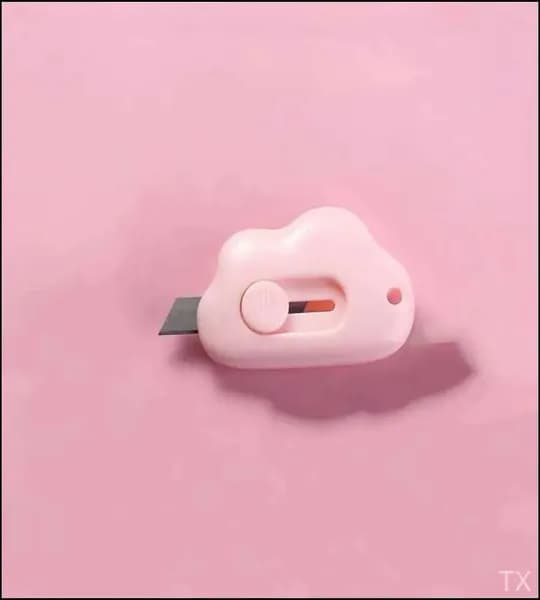 1 шт. Mini Pocket Cloud Art многофункциональный нож для резки бумаги, упаковки, сменным лезвием, канцелярский инструмент.