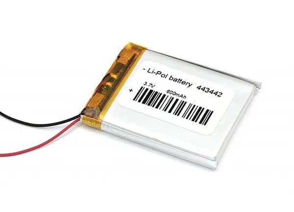 Аккумулятор Li-Pol (батарея) 4.4*34*42mm 2pin 3.7V/600mAh