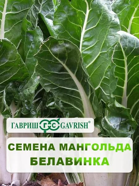 Семена Мангольд "Белавинка" 2,0 г, для дачи, сада и огорода, в открытый грунт, для теплиц и парников
