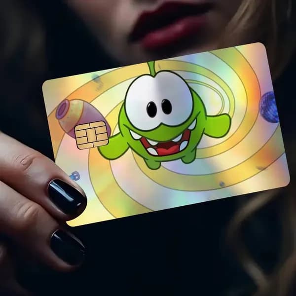 Cut the Rope Наклейка на банковскую карту, водостойкая антицарапинная защитная