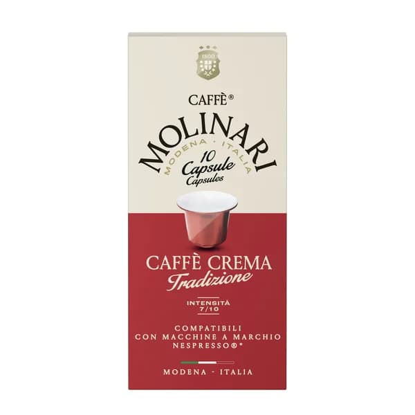 Кофе в капсулах Caffe Molinari "Tradizione" (Rosso) Молинари Традиционе (Россо), 10шт