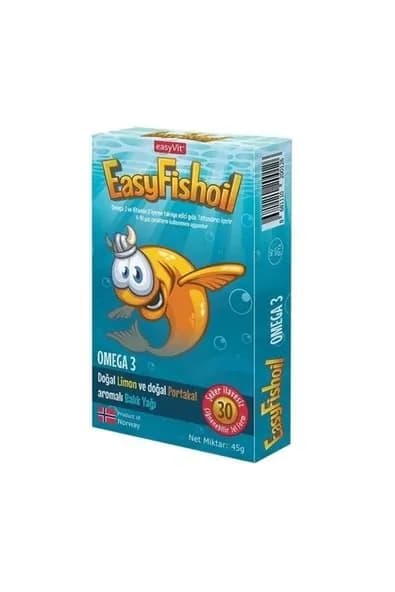 EasyFishoil Омега-3 с ароматом лимона и апельсина, 30 жевательных желе
