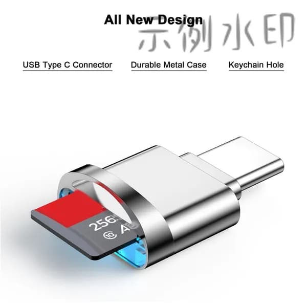 Адаптер для чтения карт Micro-SD, USB Type C - Micro-SD/TF адаптер для Type-C,B