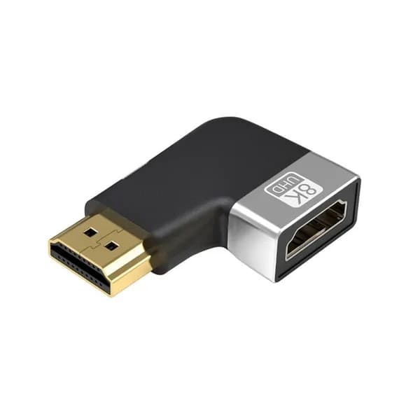 (1 шт) HDMI-адаптер 2.1 8K, правый изгиб