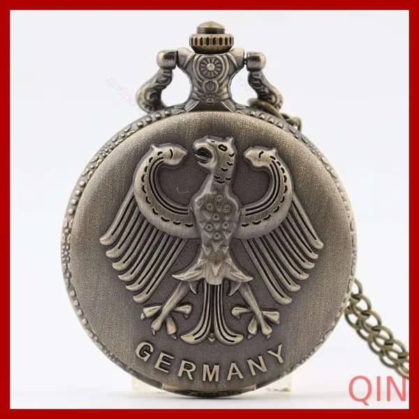Карманные часы с орлом Replica Antique Flip (винтажные, в стиле ретро, подарок из Германии)