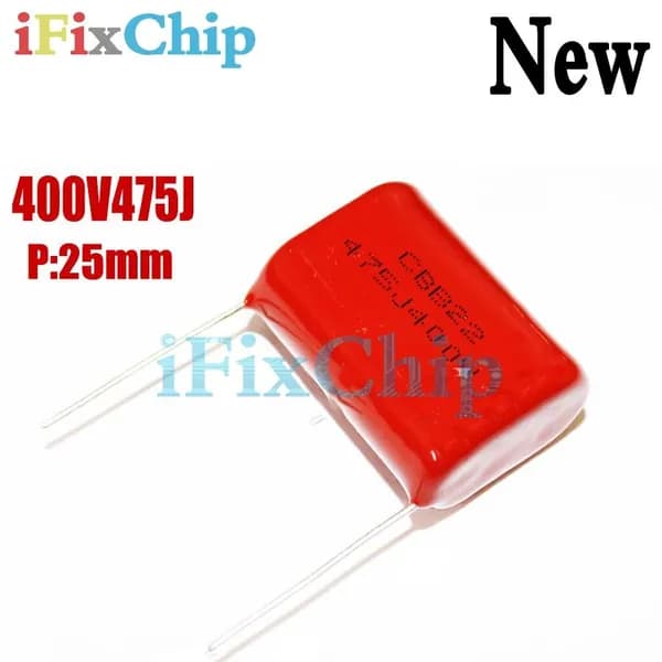 5шт /упак 400V475J 400V 475J 475J400V Pitch 25MM 400V 4.7UF CBB Polypropylene film capacitor