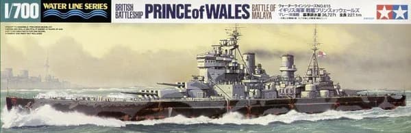 TAMIYA 31615 1/700 Royal Navy HMS Prince of Wales Модель набора британского линейного корабля