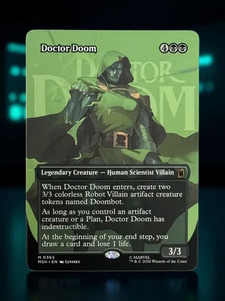 Кастомные прокси-карты высокого качества, MTG PROXY CARDS фойловые карты не, стандартный размер Doctor Doom MSH #365