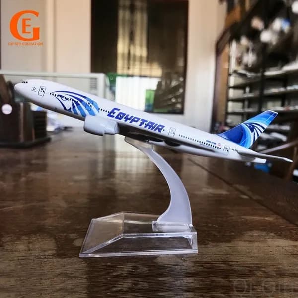 Металлическая Модель Самолета Боинг 777, Авиация Египта B777