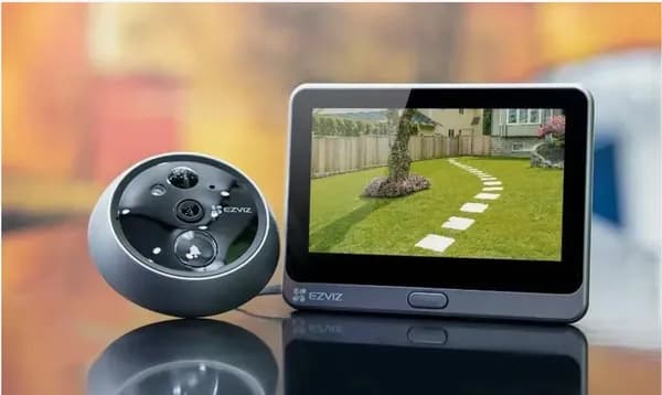 Умный wi-fi дверной глазок Ezviz CS-DP2C (SilverMetallic),беспроводный видеоглазок