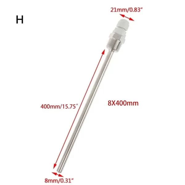 Гильза из нержавеющей стали с резьбой 1/2 " NPT для датчиков температуры