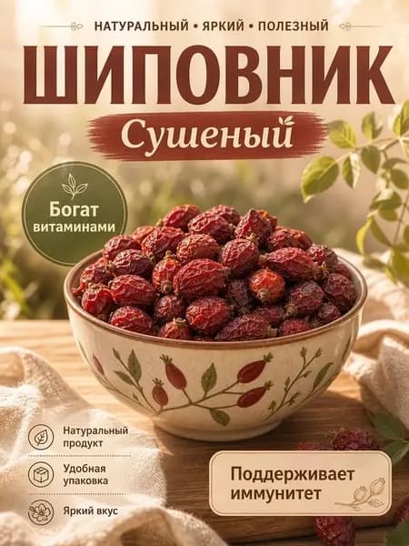 Шиповник сушеный, горный 500 гр