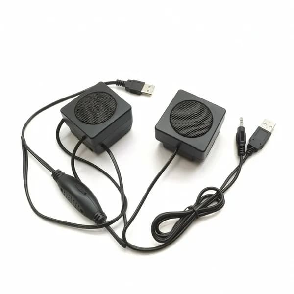Мини-колонка USB для компьютера, 3 Вт Железная Сетка