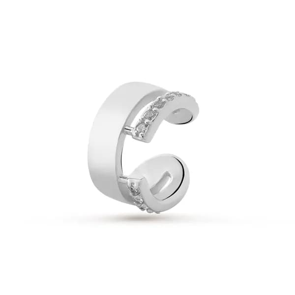 Pepela Jewelry Серьги ювелирные Каффы Серебро родированное 925 пробы
