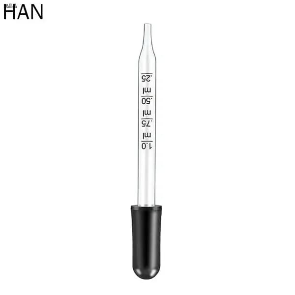 Пипетка для рисования стеклянная 1 мл, капельница для эфирных масел и красок с чёткой шкалой, многоразовая лабораторная пипетка для творчества и косметики