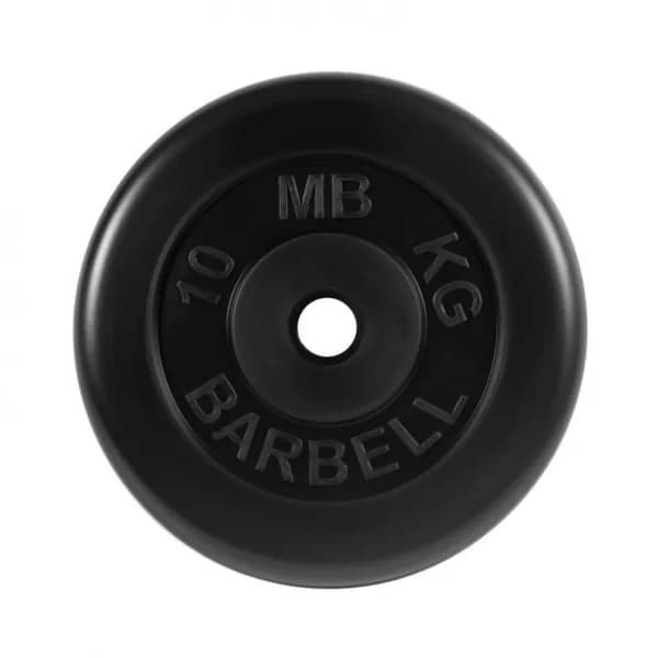 Диск обрезиненный MB Barbell, MB-PltB31-10 , 31 мм, 10 кг