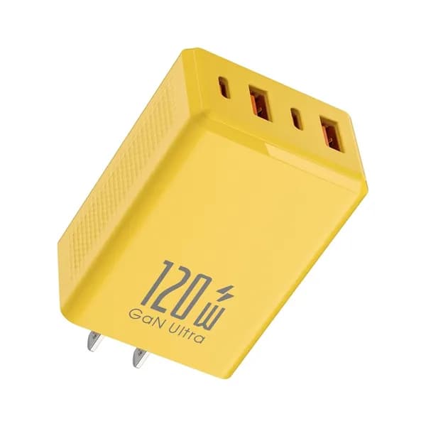 Порт зарядки 120W DOG для ПК и телефонов, Желтый - Штепсельная Вилка США
