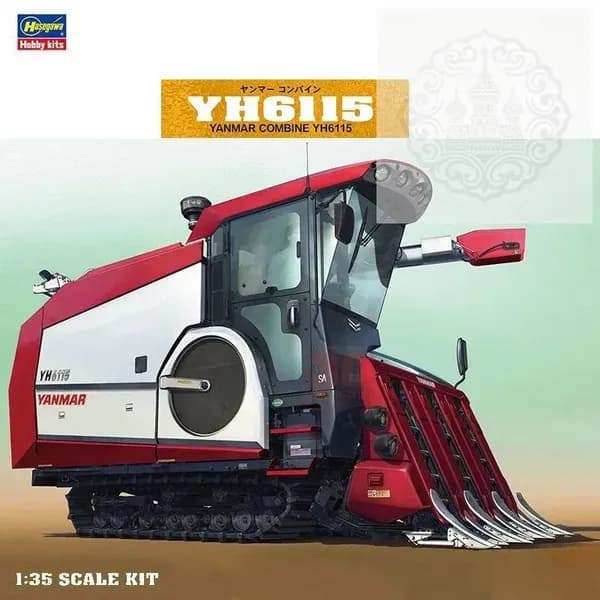 Сборная модель HG66007: Зерноуборочный комбайн Yanmar YH6115 Harvester, 135