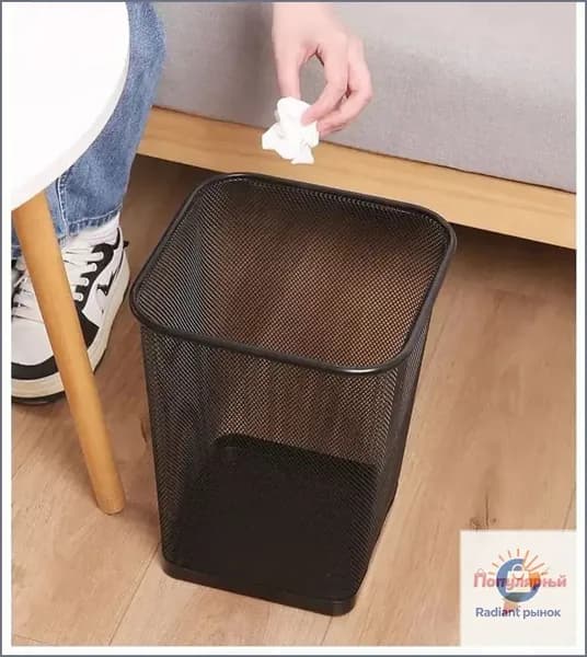 Корзина для бумаг Корзина для мусора офисная, 10 л, 1 шт
