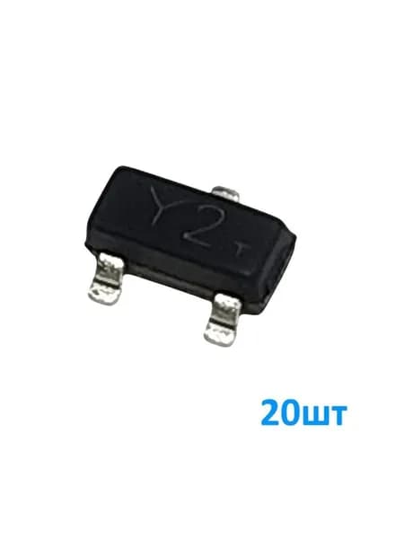 SS8550 20шт, (Y2) Биполярный транзистор, PNP, 25В, 1.5A, 100МГц, корпус SOT23, маркировка Y2