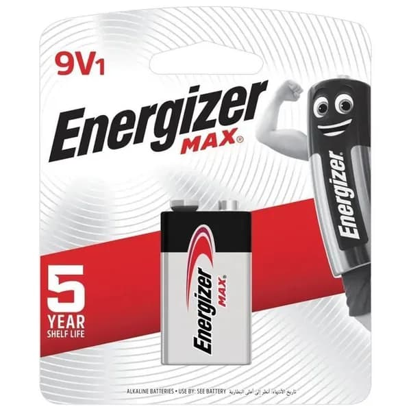 Energizer Батарейка Крона (6LR61, 1604A), L (щелочной) тип, 1500 мА•ч, 9 В, 1 шт