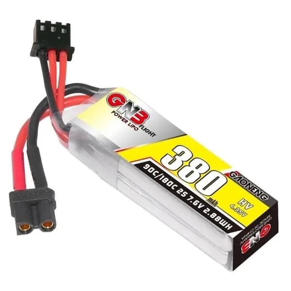 Аккумулятор Li-Po GNB 380mah 2S1P 7.6V HV 90C