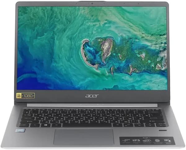 Ноутбук 14", Intel Pentium Silver N5000, RAM 4 ГБ, eMMC 128 ГБ, Intel UHD Graphics 605, Windows Pro, серебристый, Русская раскладка