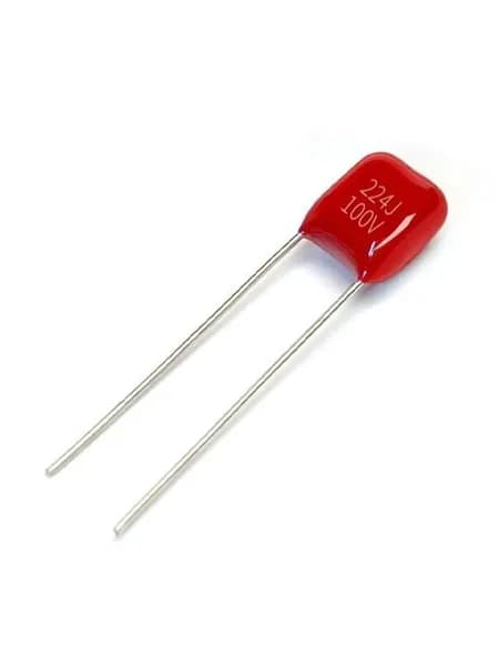 10 шт Пленочный конденсатор CBB 224J 100V 0.22uF ( 0.22 мкФ-100 вольт ), 5%, Расстояние между штифтами 5мм