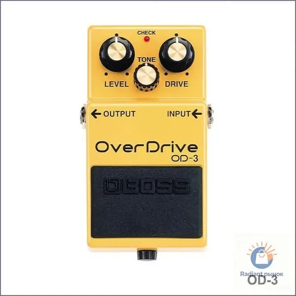 эффектом овердрайв Педаль гитарного эффекта BOSS OD-3