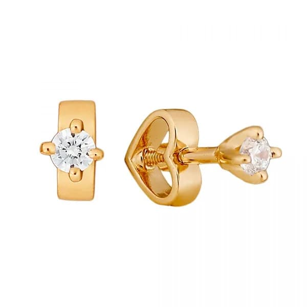 Золотые серьги 585, женские