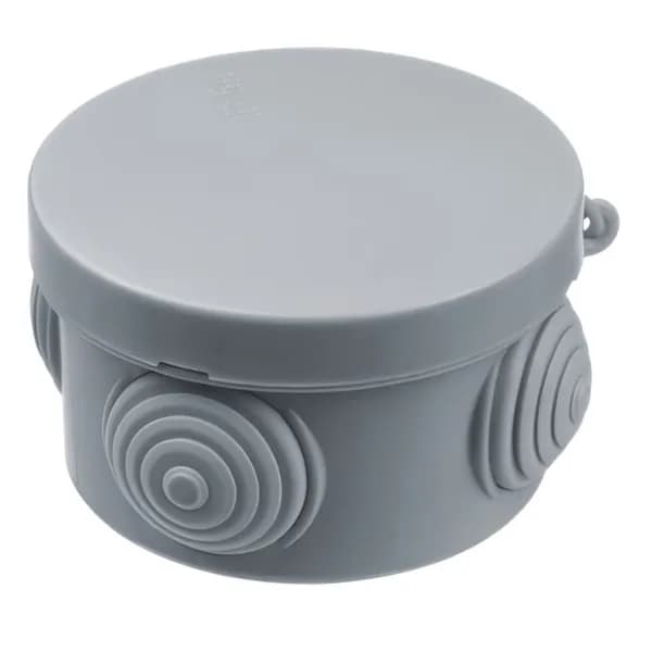 Коробка монтажная NAVIGATOR 65х40 IP54 распаячная открытого монтажа, серый, 4 выхода, Россия