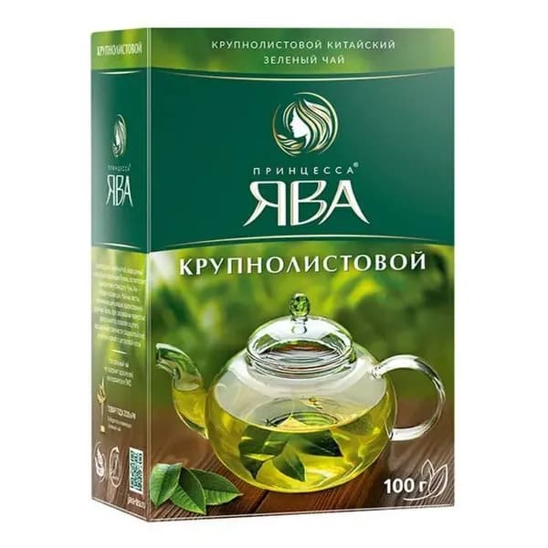 Чай зеленый листовой Принцесса Ява Крупнолистовой, 100 г 6001130